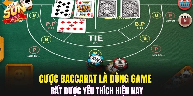 Cược Baccarat là dòng game rất được yêu thích hiện nay