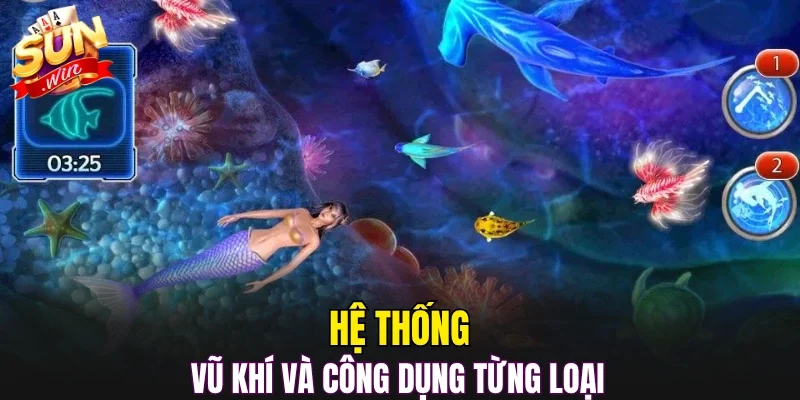 Hệ thống vũ khí và công dụng từng loại 