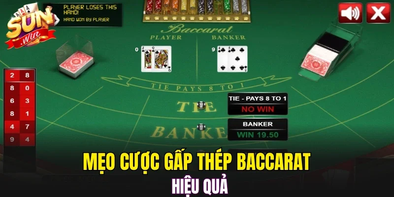 Mẹo cược gấp thép Baccarat hiệu quả