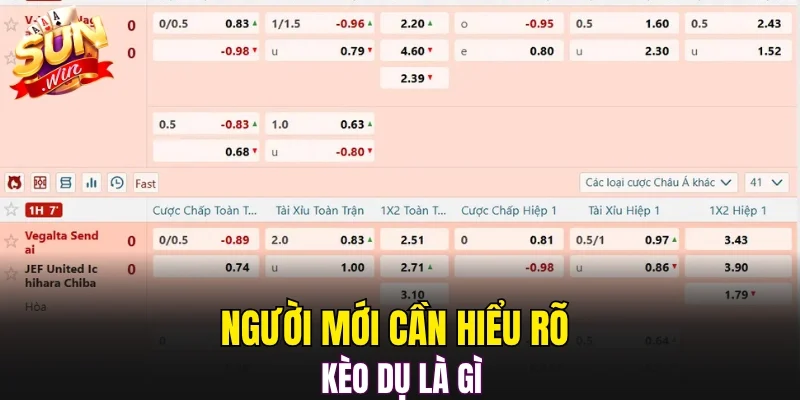 Người mới cần hiểu rõ kèo dụ là gì