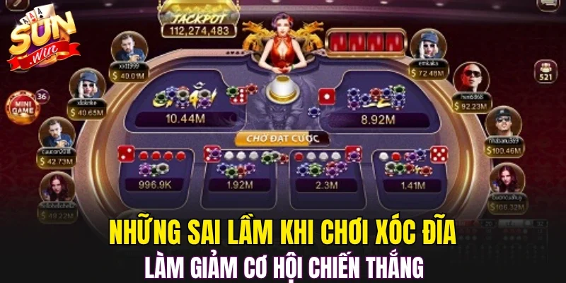 Những sai lầm khi chơi xóc đĩa làm giảm cơ hội chiến thắng 