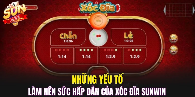 Những yếu tố làm nên sức hấp dẫn của xóc đĩa SUNWIN 