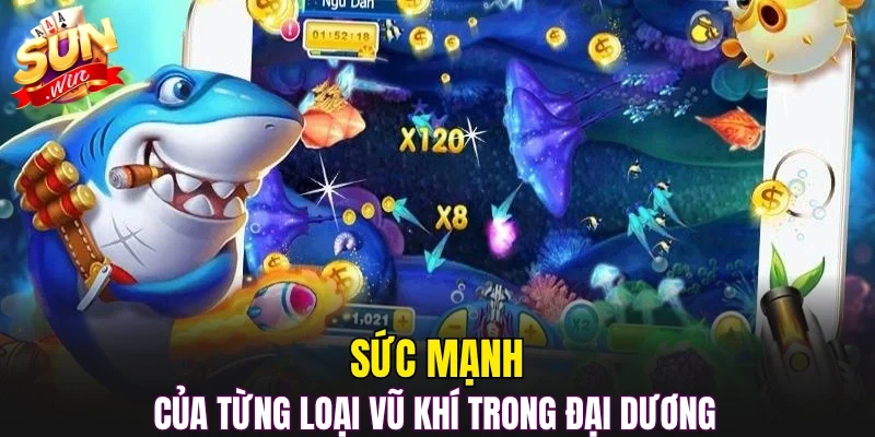 Sức mạnh của từng loại vũ khí trong đại dương 