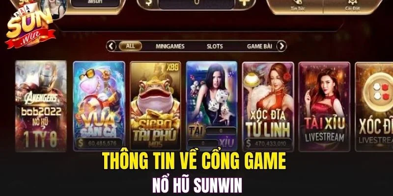Thông tin về cổng game nổ hũ SUNWIN